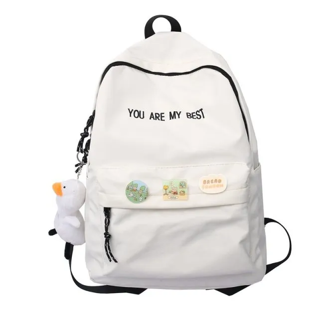 Kawaii Letter Embroidery Backpack