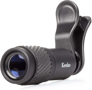Kenko REAL PRO Multi-Coated Glass REAL PRO 7x Telephoto Clip Lens & Monocular for Mobile Devices, Black (KRP-7T)