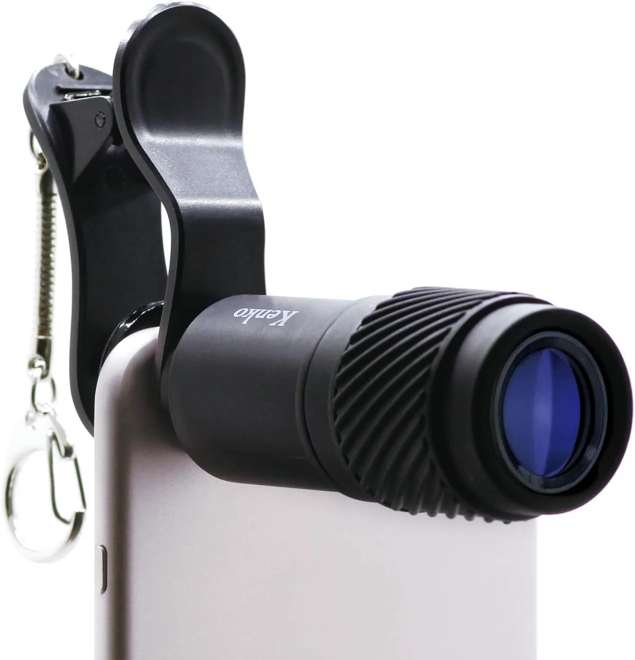 Kenko REAL PRO Multi-Coated Glass REAL PRO 7x Telephoto Clip Lens & Monocular for Mobile Devices, Black (KRP-7T)