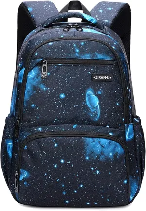 Kids Backpack for Boys Girls Elementary School Backpacks Boys Children Bookbags Primary Kindergarten Backpack Galaxy Black Blue