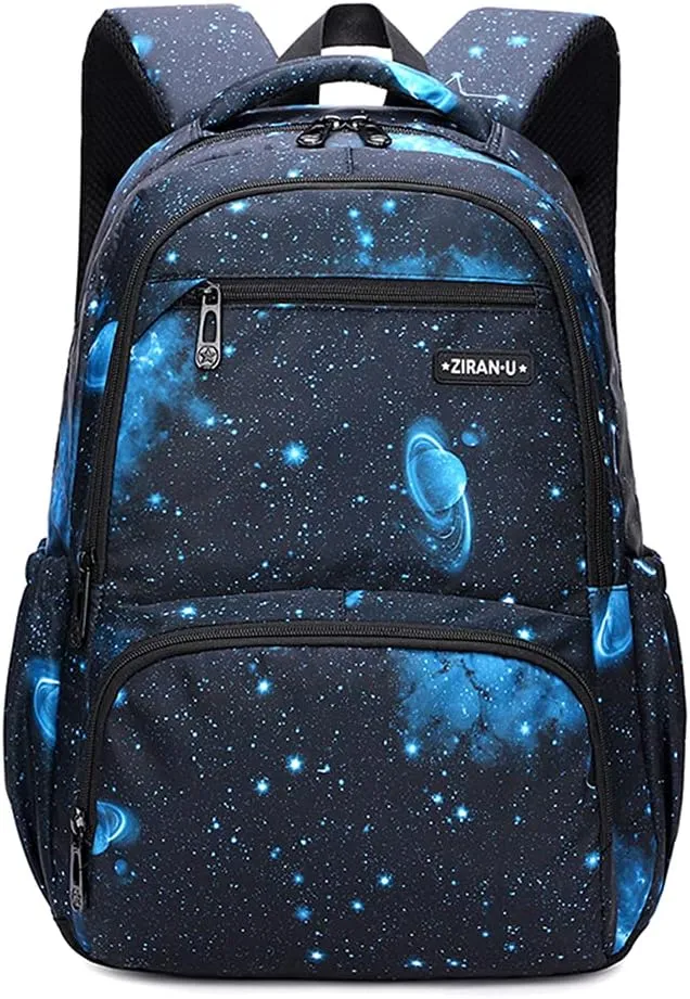 Kids Backpack for Boys Girls Elementary School Backpacks Boys Children Bookbags Primary Kindergarten Backpack Galaxy Black Blue