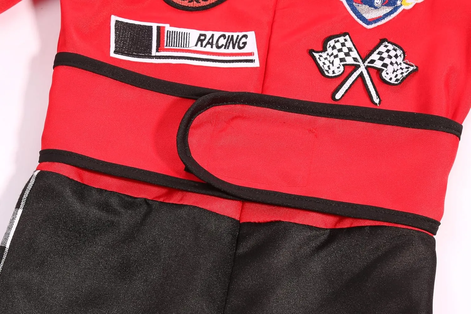 Kids Race Car Driver Costume Boys Racer Jumpsuit With Car Cap Halloween