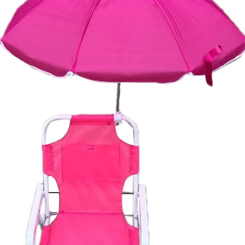 Kids Sleeping Cots, Camping Chairs Folding Camping Cot Portable Cot Bed Foldable Chair with Thickening Steel Pipe, Lounge Chair Bed for Camping Outdoor Beach Pool Sun Tanning