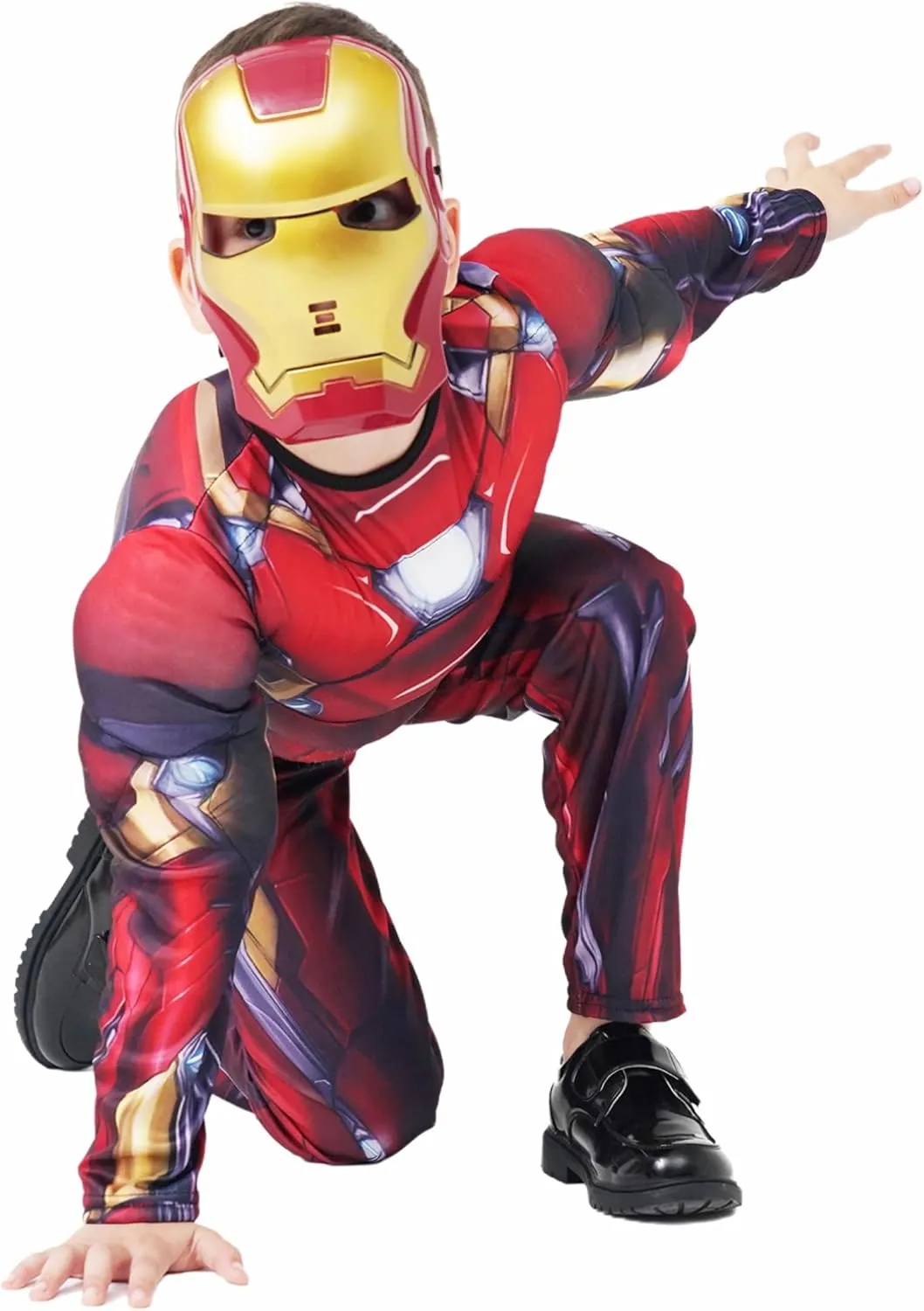 Kids Superhero Muscle Costume 3D Style Halloween Cosplay Suit for Boys