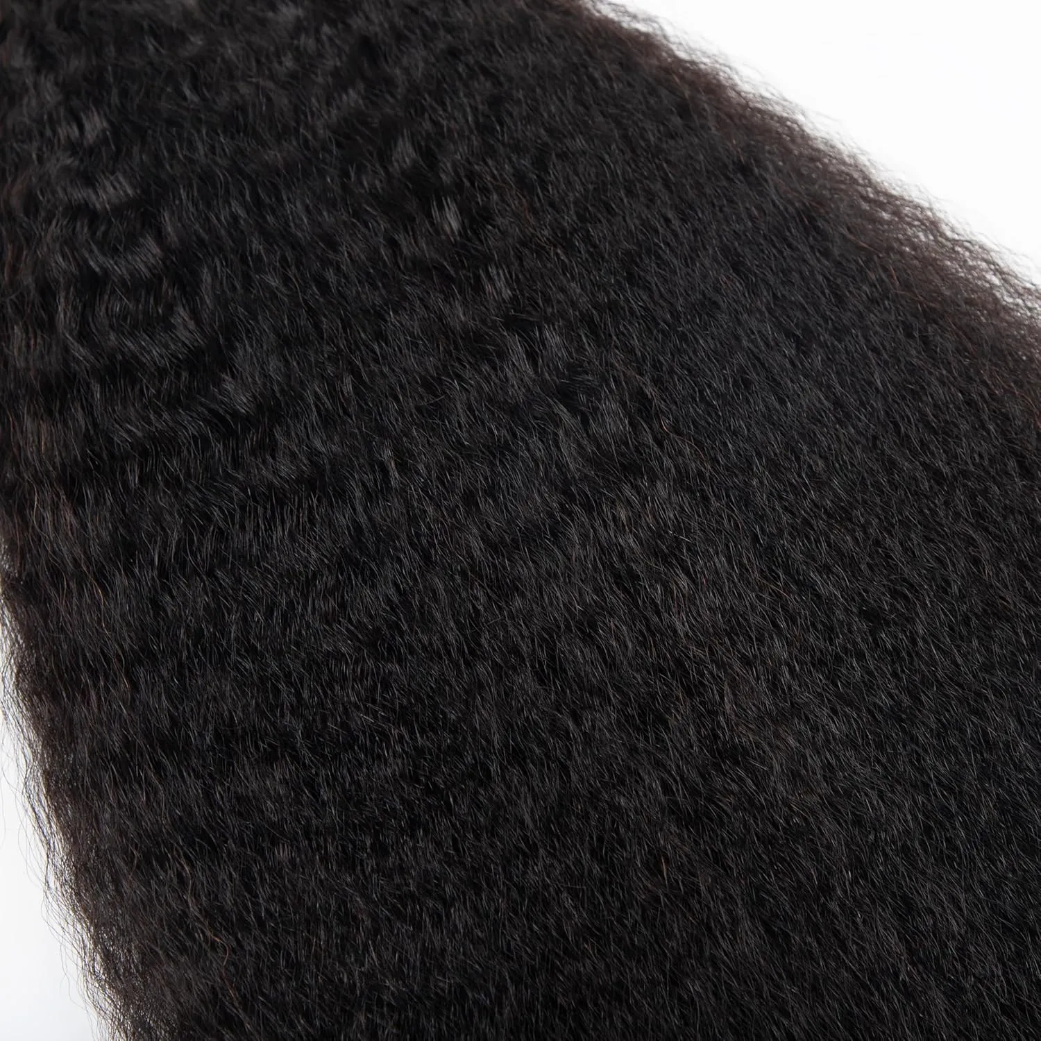 Kinky Straight Human Braiding Hair No Weft 100g (1Pack-4PCS) Wet and Wavy Bulk Human Hair For Boho Braids Yaki Straight For Micro Braiding (Kinky Straight, 22 Inch)