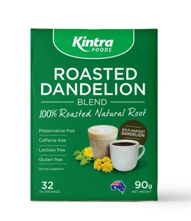 Kintra Foods Roasted Dandelion Blend 32 Tea Bags