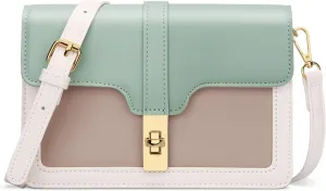 KKXIU Crossbody Bags for Women Trendy Vegan Leather Shoulder Purse with Adjustable Strap