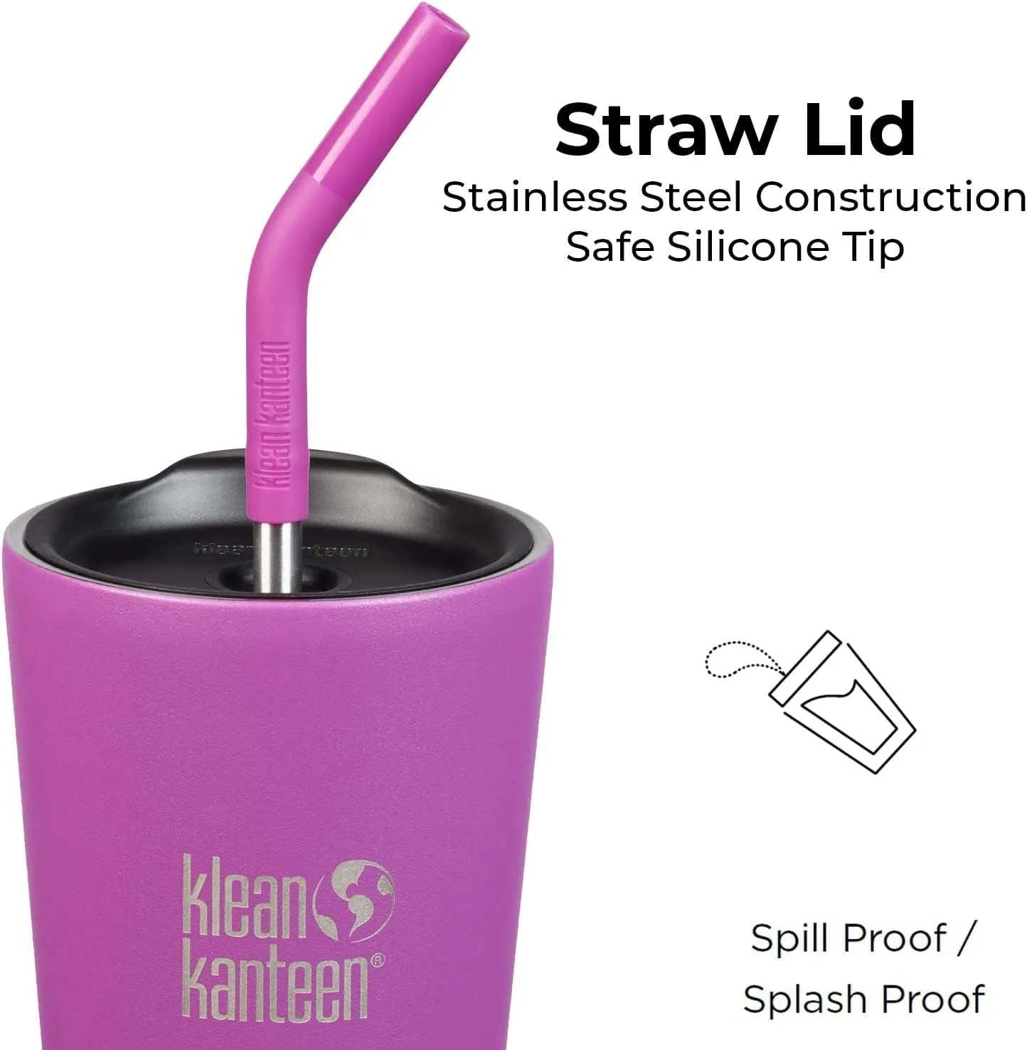 Klean Kanteen Insulated Tumbler 16oz with Straw Lid