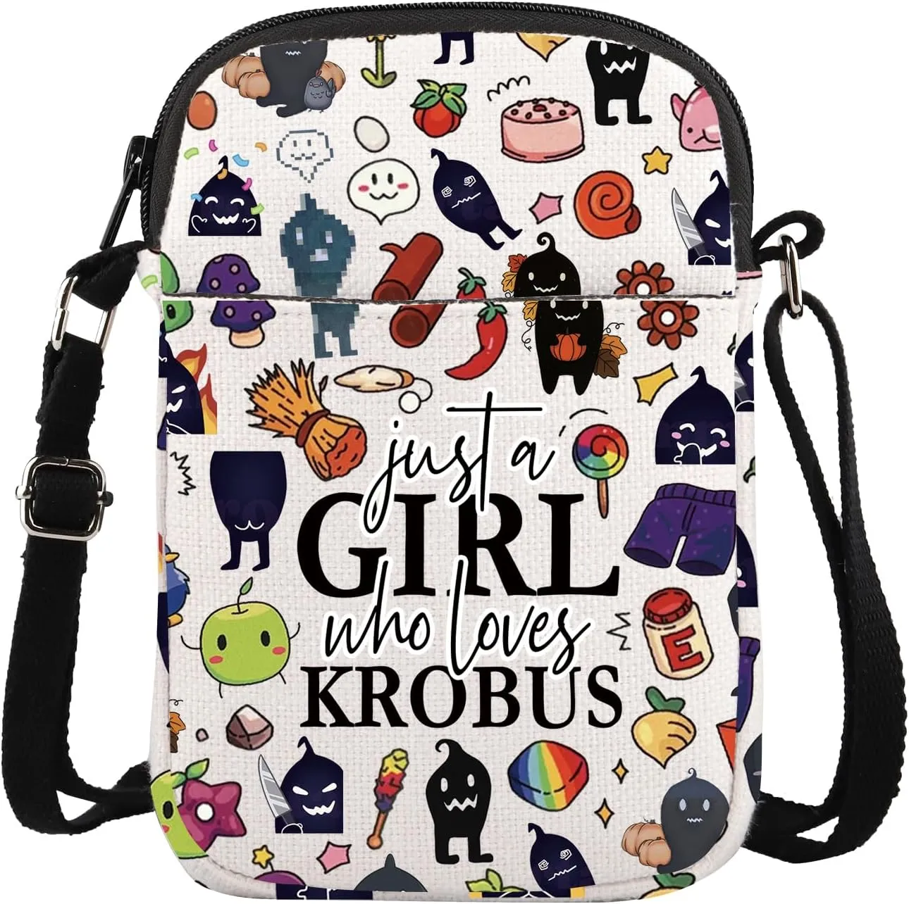 Krobus Crossbody Purse Bag Video Game Lover Gift Farming Country Adventure Gaming Grocery Bag Farm Life Fans Gift