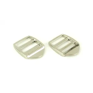 Ladder Lock Buckle- Nickel: 1 inch, 2pcs