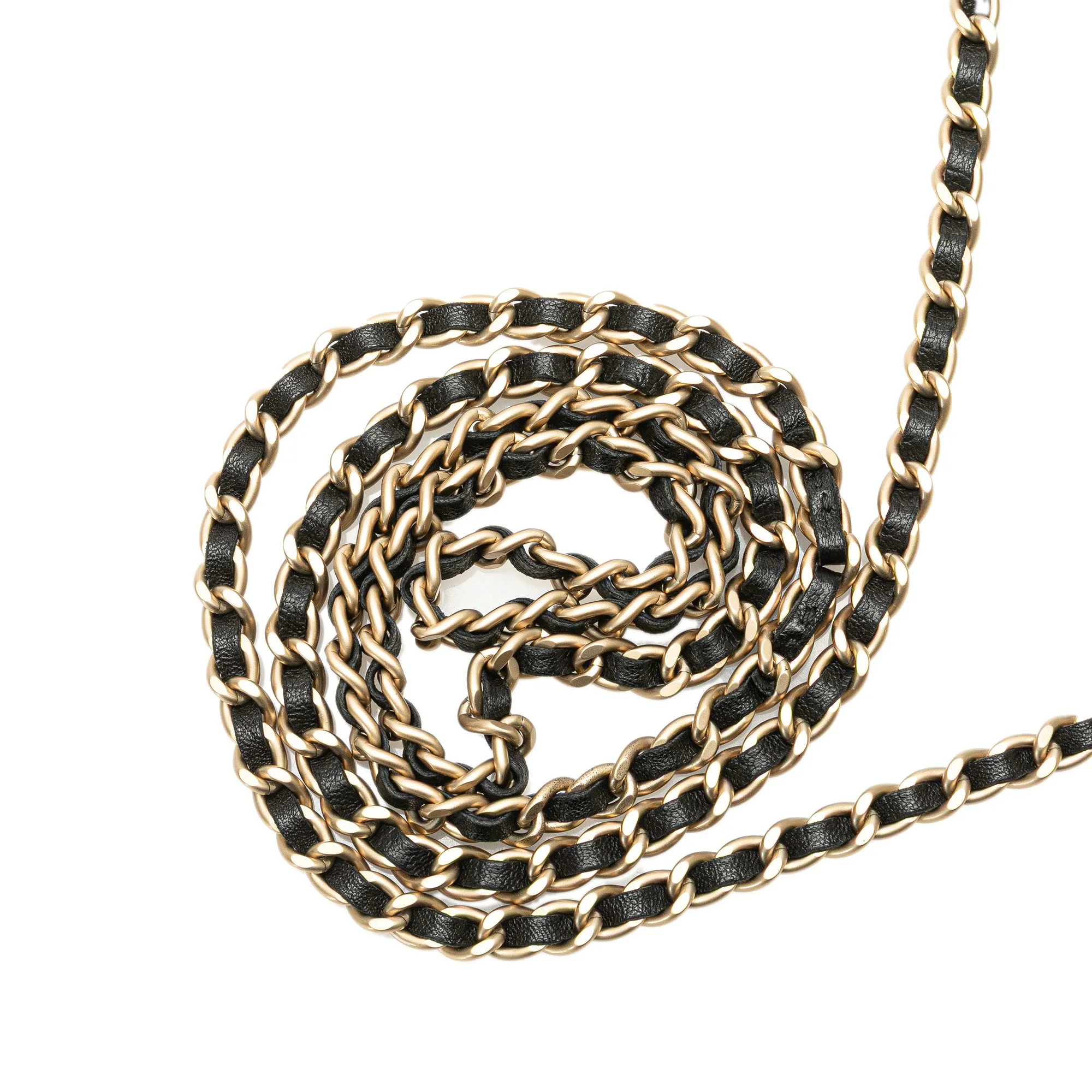 Lambskin Camellia Embossed Wallet On Chain