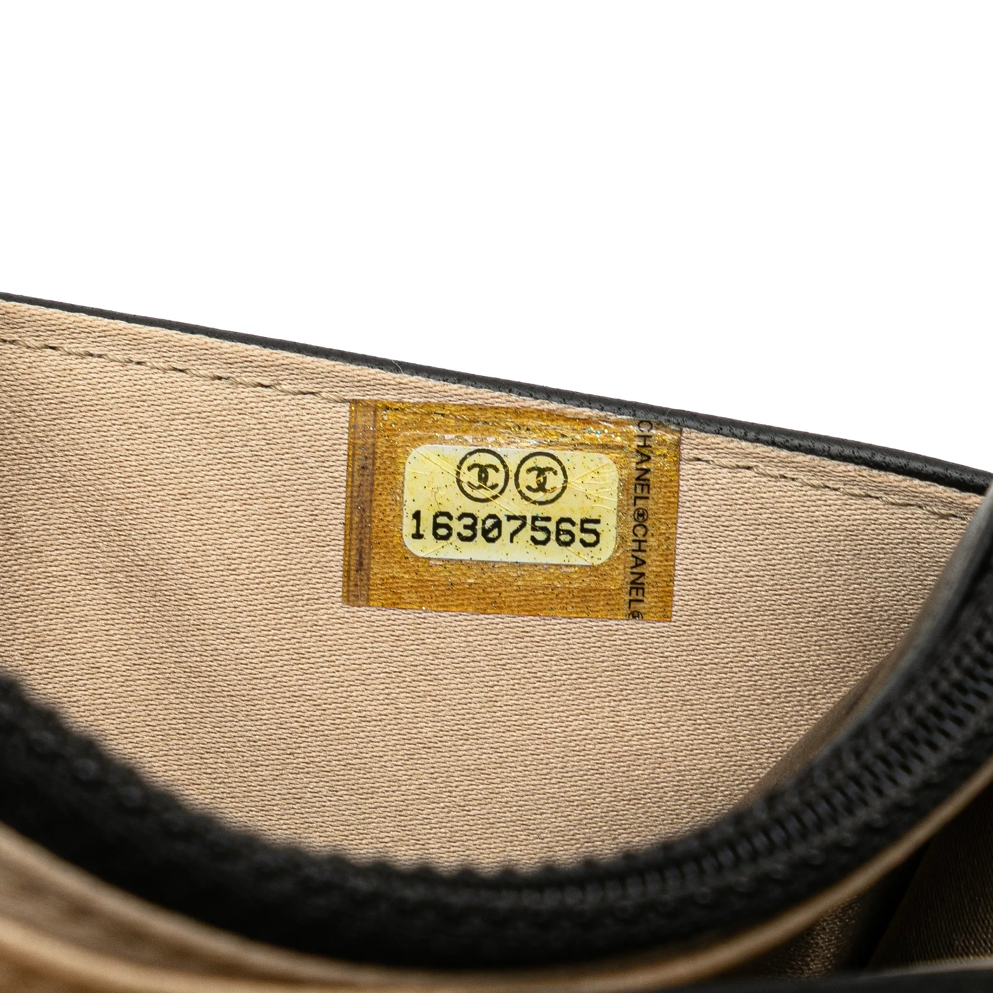 Lambskin Camellia Embossed Wallet On Chain