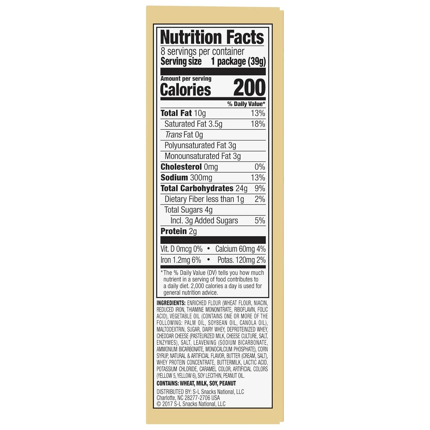 Lance Captain's Wafers Crackers Grilled Cheese - 3 Boxes of 8 Individual Packs