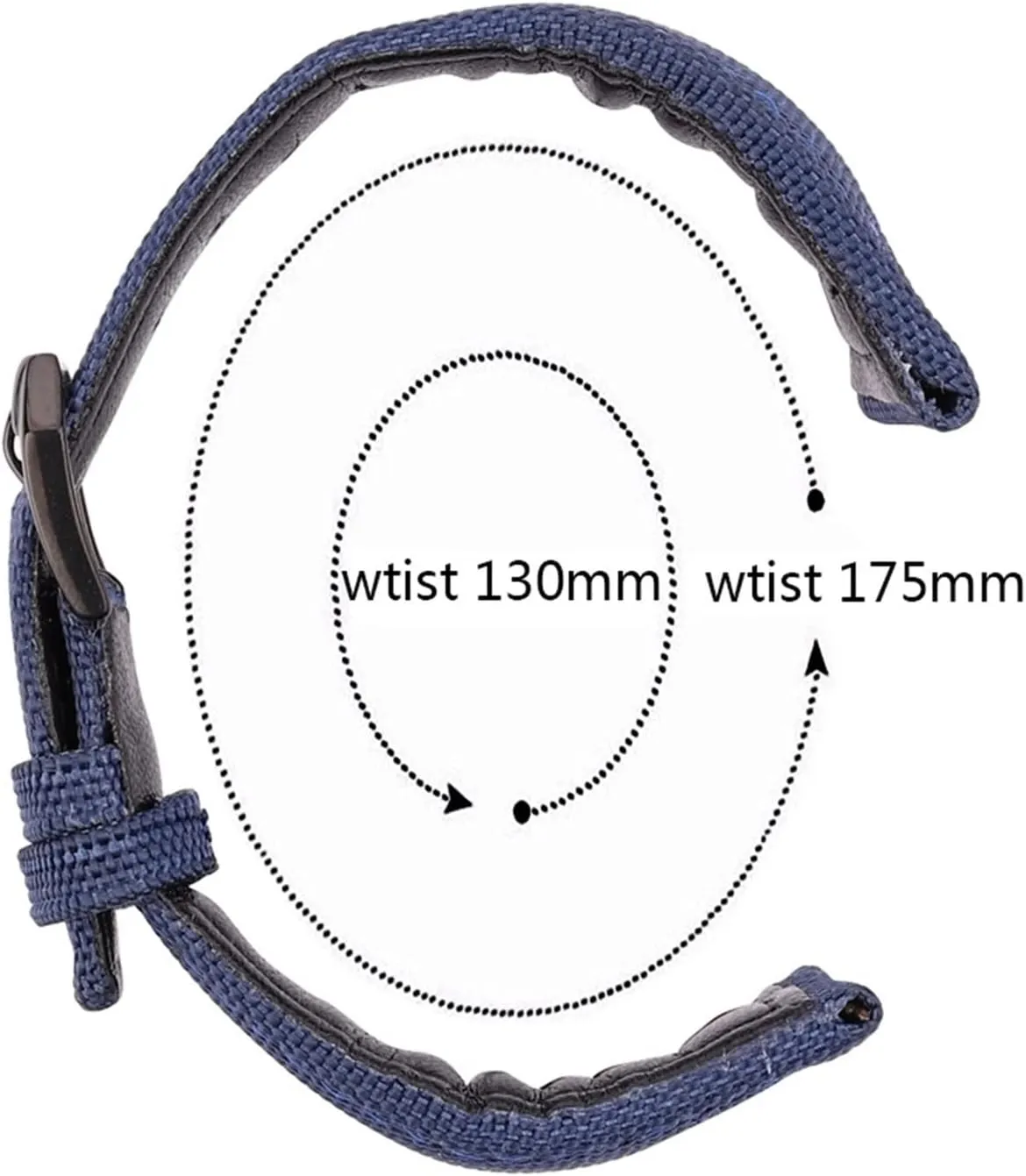 LAnGSHAW Canvas Nylon  Leather Watchband 20mm 21mm 22mm Black Green Blue Women Men Watch Band Strap with Pin Buckle (Band Color : Blue Silver Buckle, Band Width : 21mm)