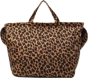 LAPRBY Leopard Print Large Canvas Tote Bag Cute Tote Bag Canvas Crossbody Bags for Women Large Purses for Women