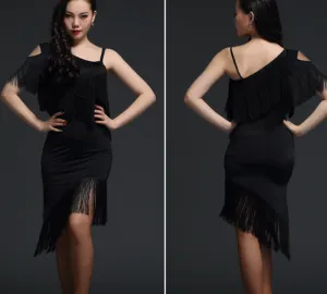 Latin dance costume female tassel costume dress dance costume exercise clothes