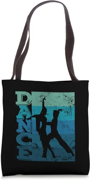 Latin Dance Couple Retro Formation Rumba Paso Doble Dancer Tote Bag