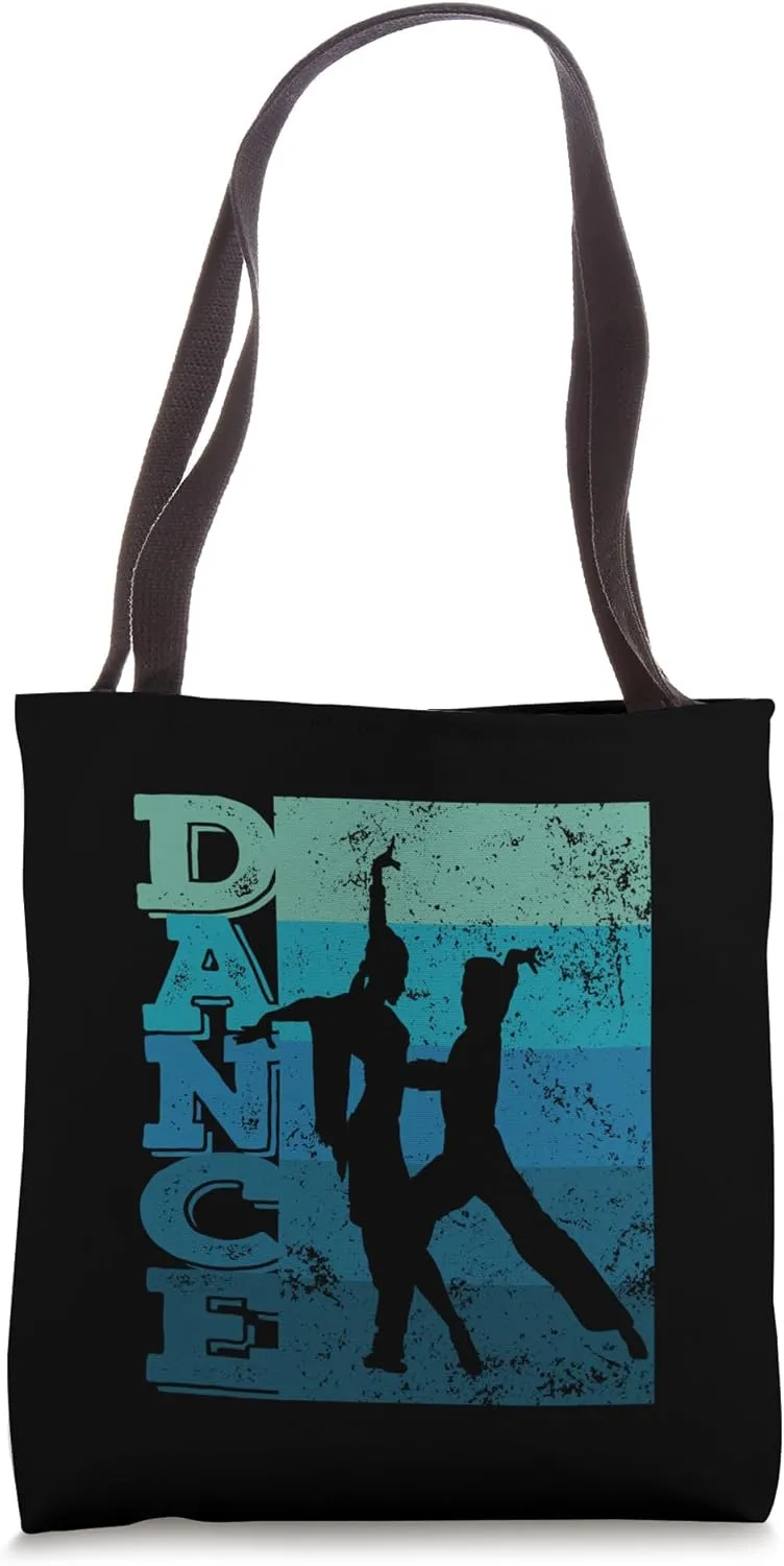 Latin Dance Couple Retro Formation Rumba Paso Doble Dancer Tote Bag
