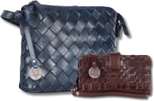 Leather Crossbody bag & Wallets for Women, Wallet for Ladies Zipper Coin Purse