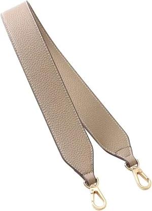 Leather Handle Shoulder Purse Strap Replacement Handbags Straps Leather Bag Strap Purse Shoulder Strap Grey Lychee