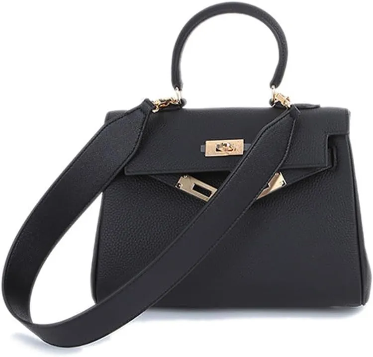 Leather Handle Shoulder Purse Strap Replacement Handbags Straps Leather Bag Strap Purse Shoulder Strap Grey Lychee