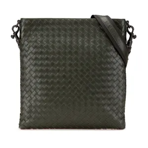Leather Intrecciato Crossbody