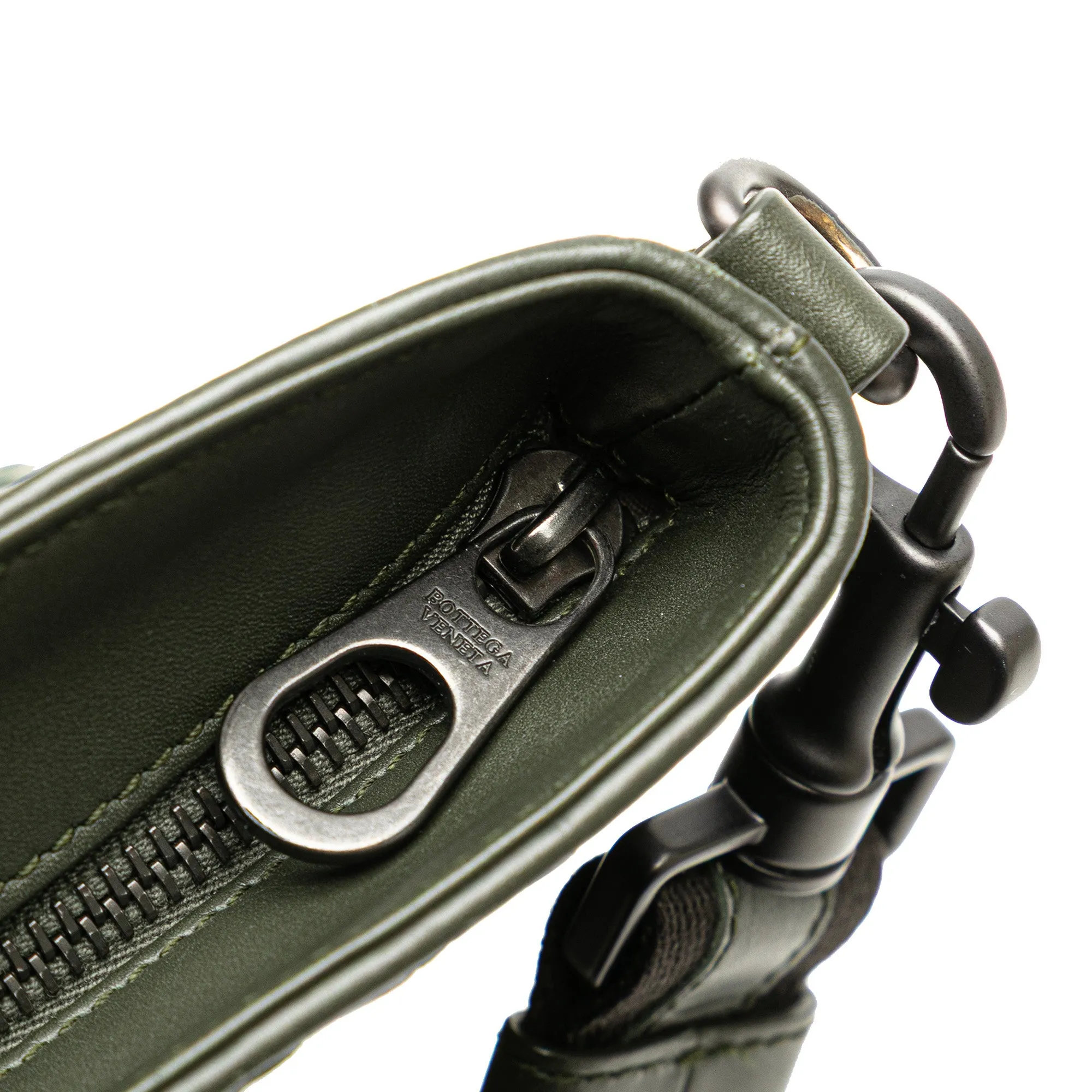 Leather Intrecciato Crossbody