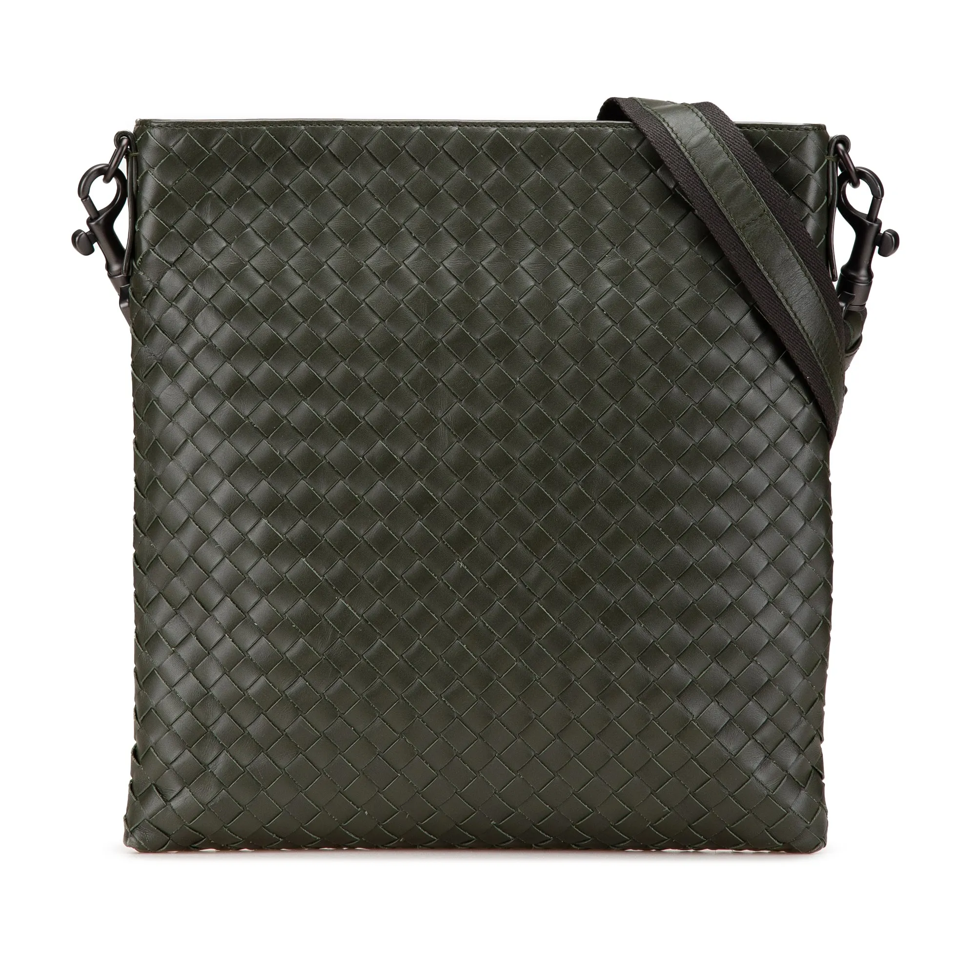 Leather Intrecciato Crossbody