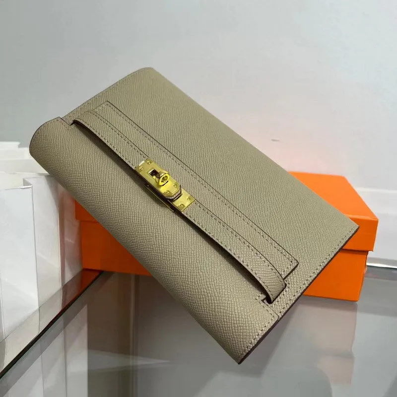 Leather Kelli to Go Long Wallet Girls Clutch Bag Luxury Shoulder Bag