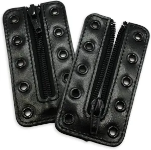 Leather Lace-in Shoes Zipper Inserts for Converse, Suitable for kids and adults, Tieless Shoe Laces
