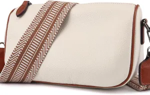 Leather Purse Crossbody Bag for Women: Genuine Leather Purses for Women Trendy - Small Shoulder Cross Body Bag