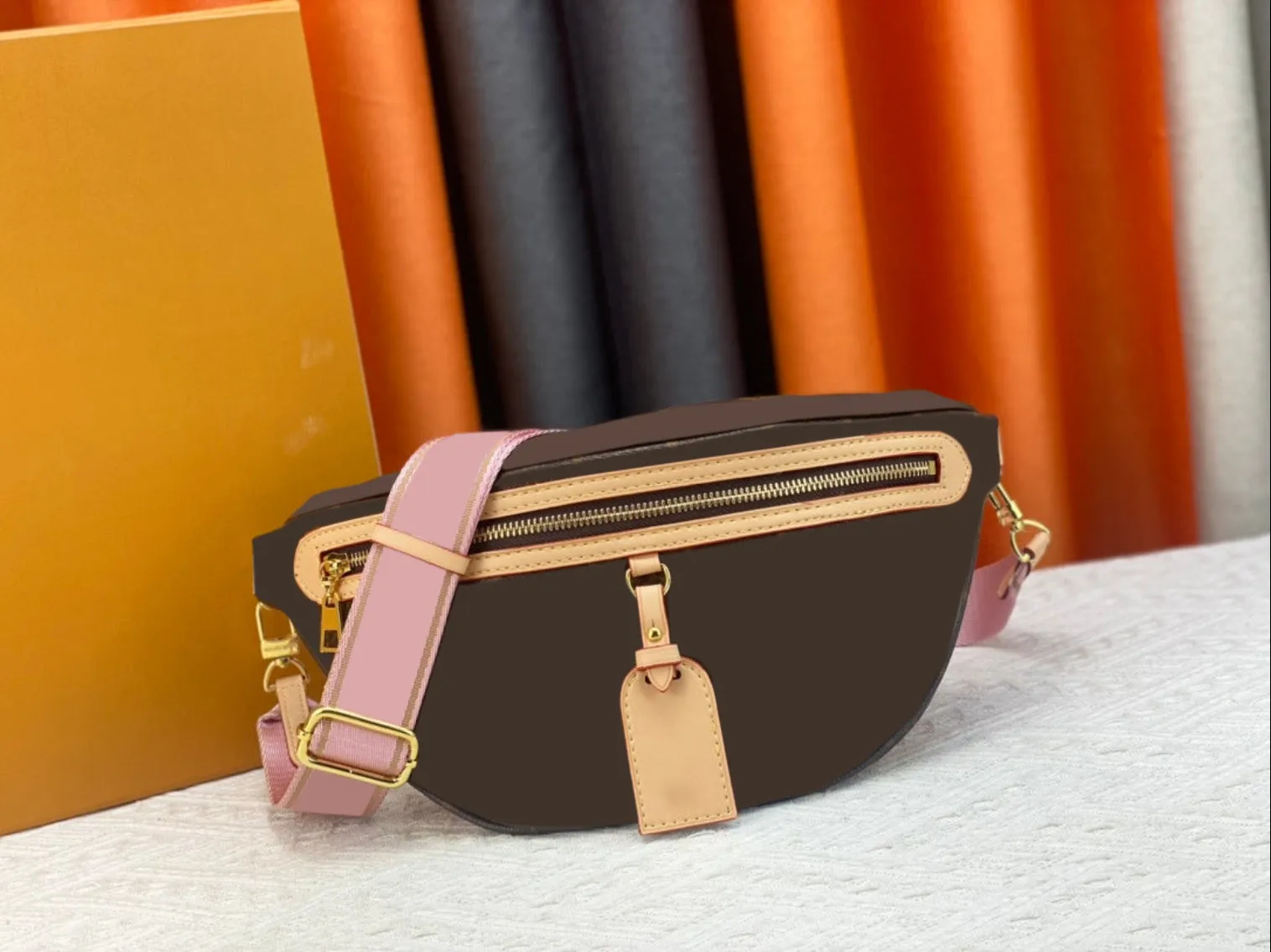 Leather Waist Sling Bag