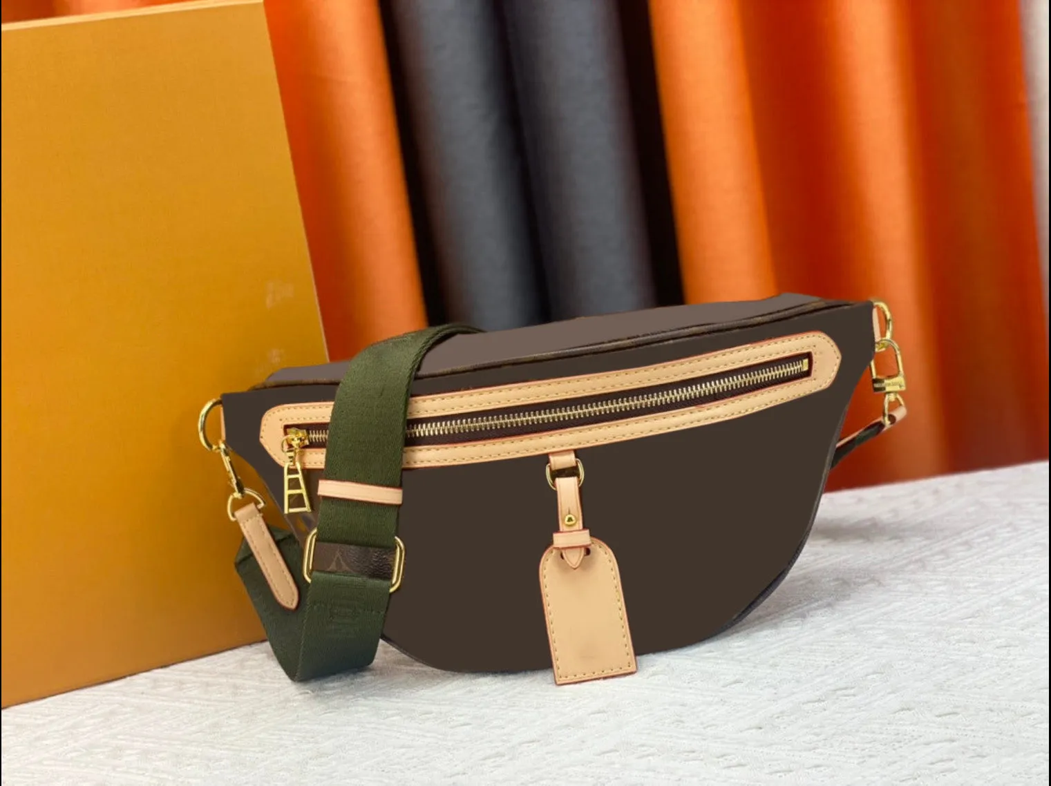 Leather Waist Sling Bag
