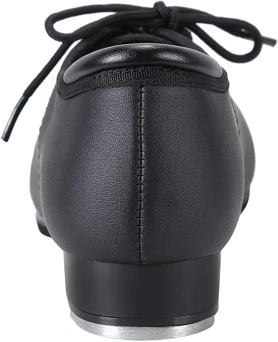 Linodes PU Leather Lace Up Tap Shoe Dance Shoes for Women and Men's Dance Shoes