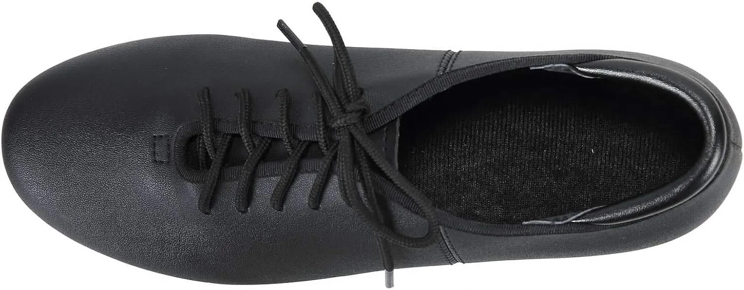 Linodes PU Leather Lace Up Tap Shoe Dance Shoes for Women and Men's Dance Shoes