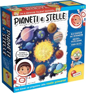 Lisciani 100521 I'm a Genius TS Planets and Stars Games, Multicoloured,