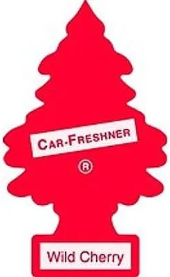 LITTLE TREES Car Air Freshener | Hanging Paper Tree for Home or Car | Wild Cherry | 12 Pack