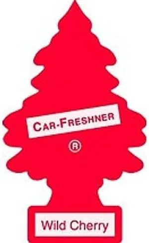 LITTLE TREES Car Air Freshener | Hanging Paper Tree for Home or Car | Wild Cherry | 12 Pack