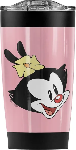 Logovision Animaniacs Dot Head Stainless Steel Tumbler 20 oz Coffee Travel Mug/Cup, Vacuum Insulated & Double Wall with Leakproof Sliding Lid | Great for Hot Drinks and Cold Beverages