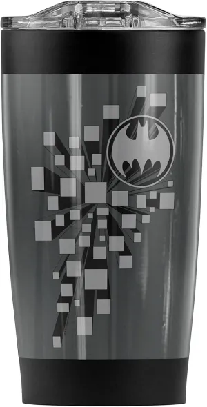 Logovision Batman Gotham 3D Stainless Steel Tumbler 20 oz Coffee Travel Mug/Cup, Vacuum Insulated & Double Wall with Leakproof Sliding Lid | Great for Hot Drinks and Cold Beverages