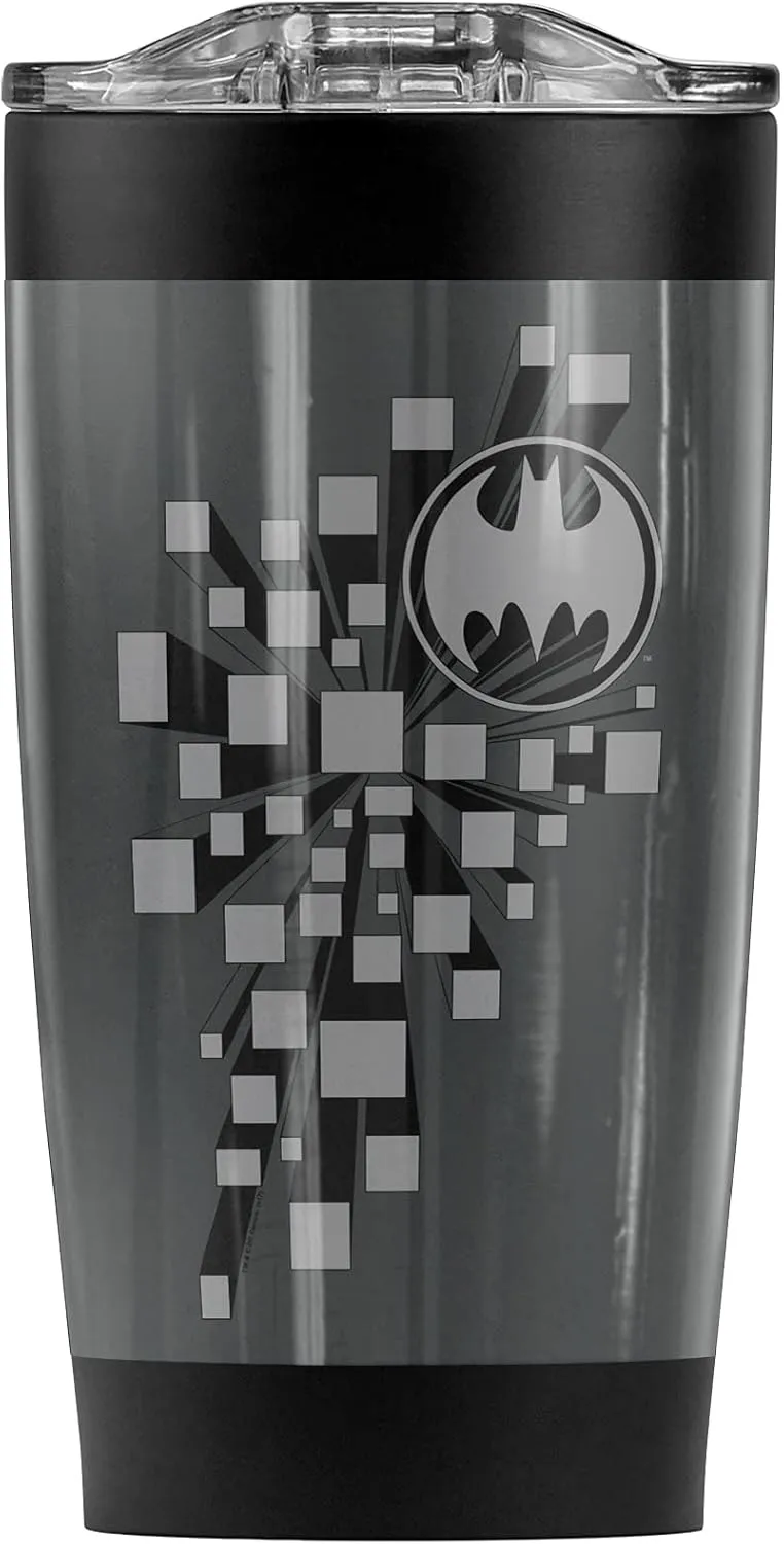 Logovision Batman Gotham 3D Stainless Steel Tumbler 20 oz Coffee Travel Mug/Cup, Vacuum Insulated & Double Wall with Leakproof Sliding Lid | Great for Hot Drinks and Cold Beverages