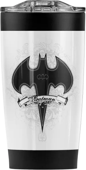 Logovision Batman Gothic Gotham Stainless Steel Tumbler 20 oz Coffee Travel Mug/Cup, Vacuum Insulated & Double Wall with Leakproof Sliding Lid | Great for Hot Drinks and Cold Beverages