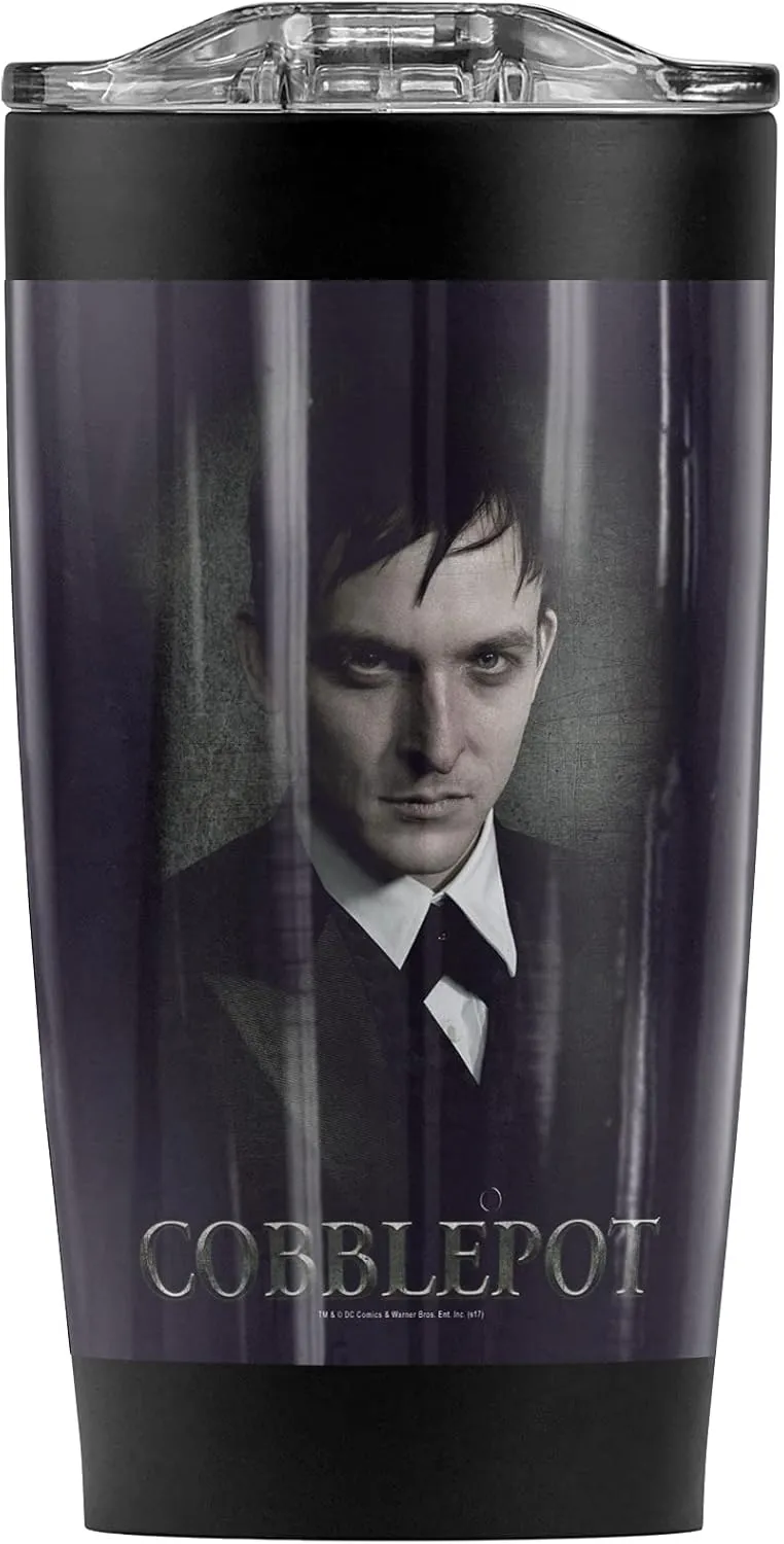 Logovision Gotham Cobblepot Stainless Steel Tumbler 20 oz Coffee Travel Mug/Cup, Vacuum Insulated & Double Wall with Leakproof Sliding Lid | Great for Hot Drinks and Cold Beverages
