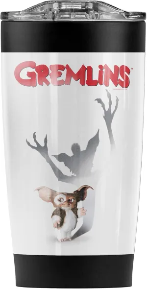 Logovision Gremlins Gremlins Shadow Stainless Steel Tumbler 20 oz Coffee Travel Mug/Cup, Vacuum Insulated & Double Wall with Leakproof Sliding Lid | Great for Hot Drinks and Cold Beverages