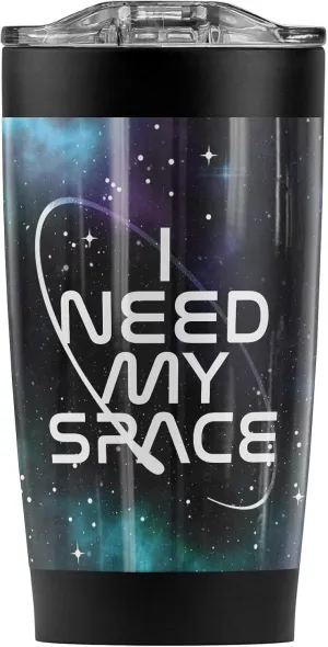 Logovision Nasa I Need My Space Stainless Steel Tumbler 20 oz Coffee Travel Mug/Cup, Vacuum Insulated & Double Wall with Leakproof Sliding Lid | Great for Hot Drinks and Cold Beverages