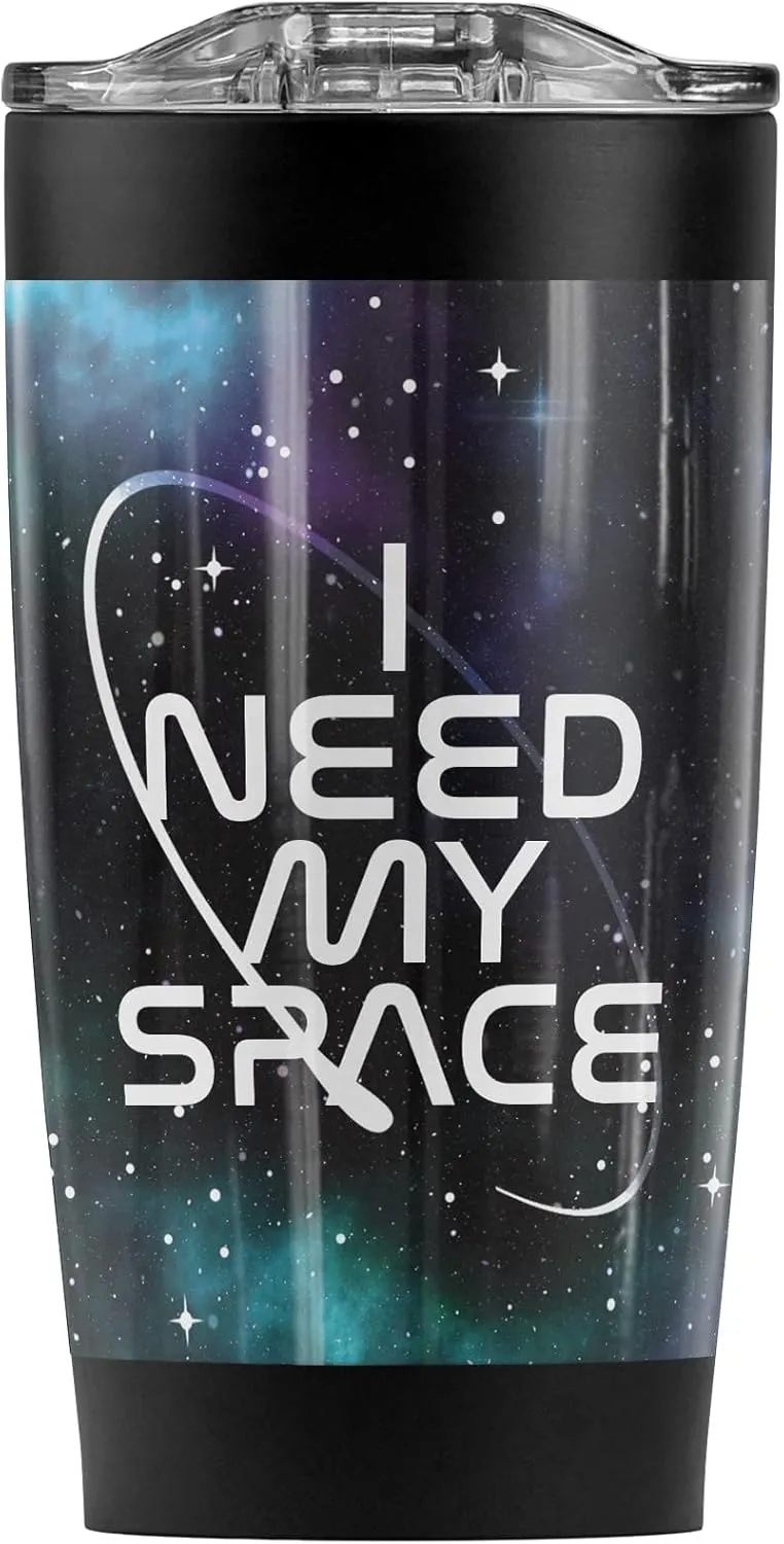 Logovision Nasa I Need My Space Stainless Steel Tumbler 20 oz Coffee Travel Mug/Cup, Vacuum Insulated & Double Wall with Leakproof Sliding Lid | Great for Hot Drinks and Cold Beverages