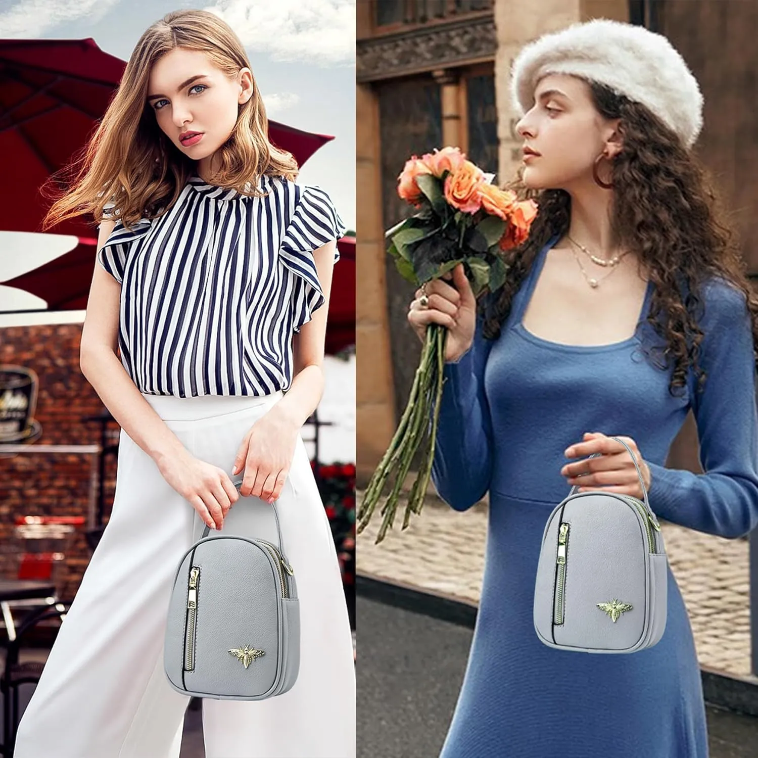 LoZoDo Small Crossbody Bags for Women Trendy Leather Purses and Handbags Designer Cell Phone Bag Wallet Purse with Wide Strap