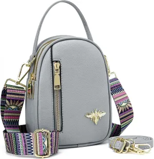 LoZoDo Small Crossbody Bags for Women Trendy Leather Purses and Handbags Designer Cell Phone Bag Wallet Purse with Wide Strap