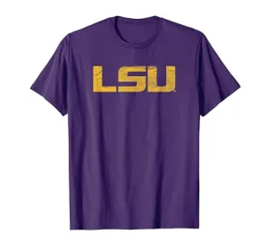 LSU Tigers Distressed Primary T-Shirt