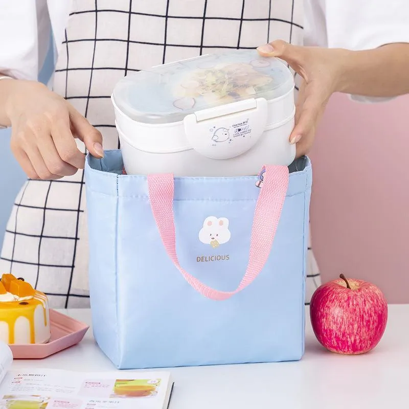 Lunch Bag Food Storage Tote Bags Aluminum Foil Lunch Box Portable Picnic Bag